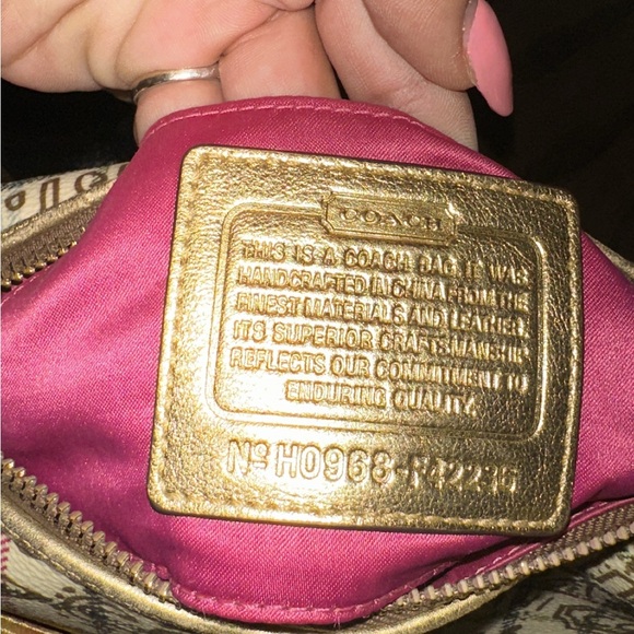 Coach Scribble Multicolor Signature Demi Bag with Gold Metallic Trim (F42236) - Picture 5 of 6